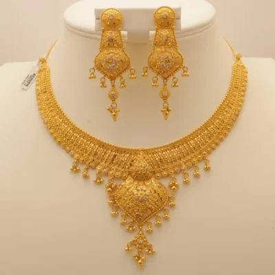 gold necklace 500x500 1 medium Sarafabazar Online Sarafabazar